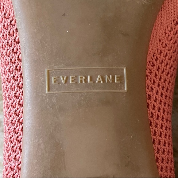 Everlane 40 Hour Flat Reknit Point Toe Slip On Shoes In Coral  Pink Size 9 - Picture 10 of 14